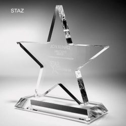 STAZ06 Clear Acrylic Star Trophy