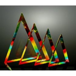 SPCTM Spectrum Triangle Acrylic Trophies