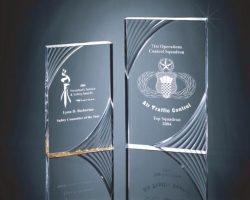 SWRLL Swirl Accented Acrylic Plaque Award