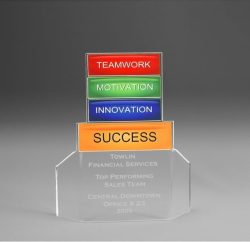Acrylic Teamwork Flair Award