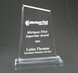 APM Lucite Apex Trophy with Base
