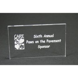 MPR4 Acrylic Rectangle Paperweight Award