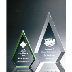 BR004M Beveled Acrylic Peak Award