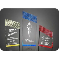 WVTM Waved Top Acrylic Trophies